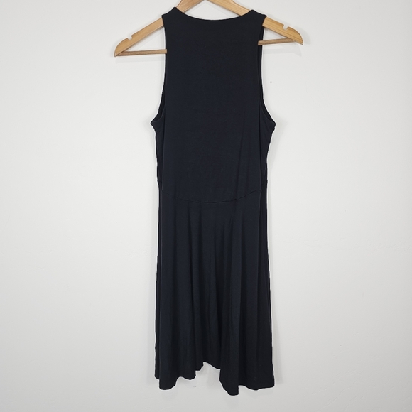 Athleta Black Santorini Thera Fit and Flare Athleisure Dress Medium - Picture 6 of 6